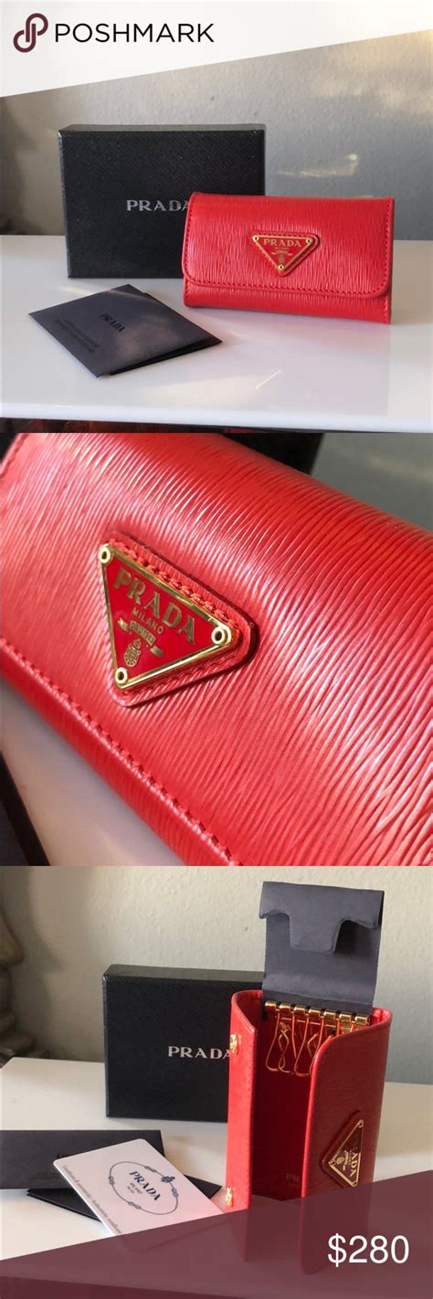 key wallet prada|prada small wallet price.